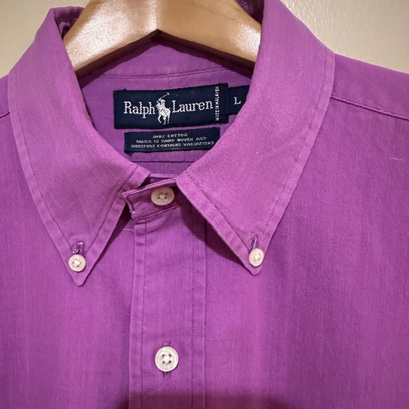 RALPH LAUREN 100% COTTON SHIRT/ L - Picture 10 of 12